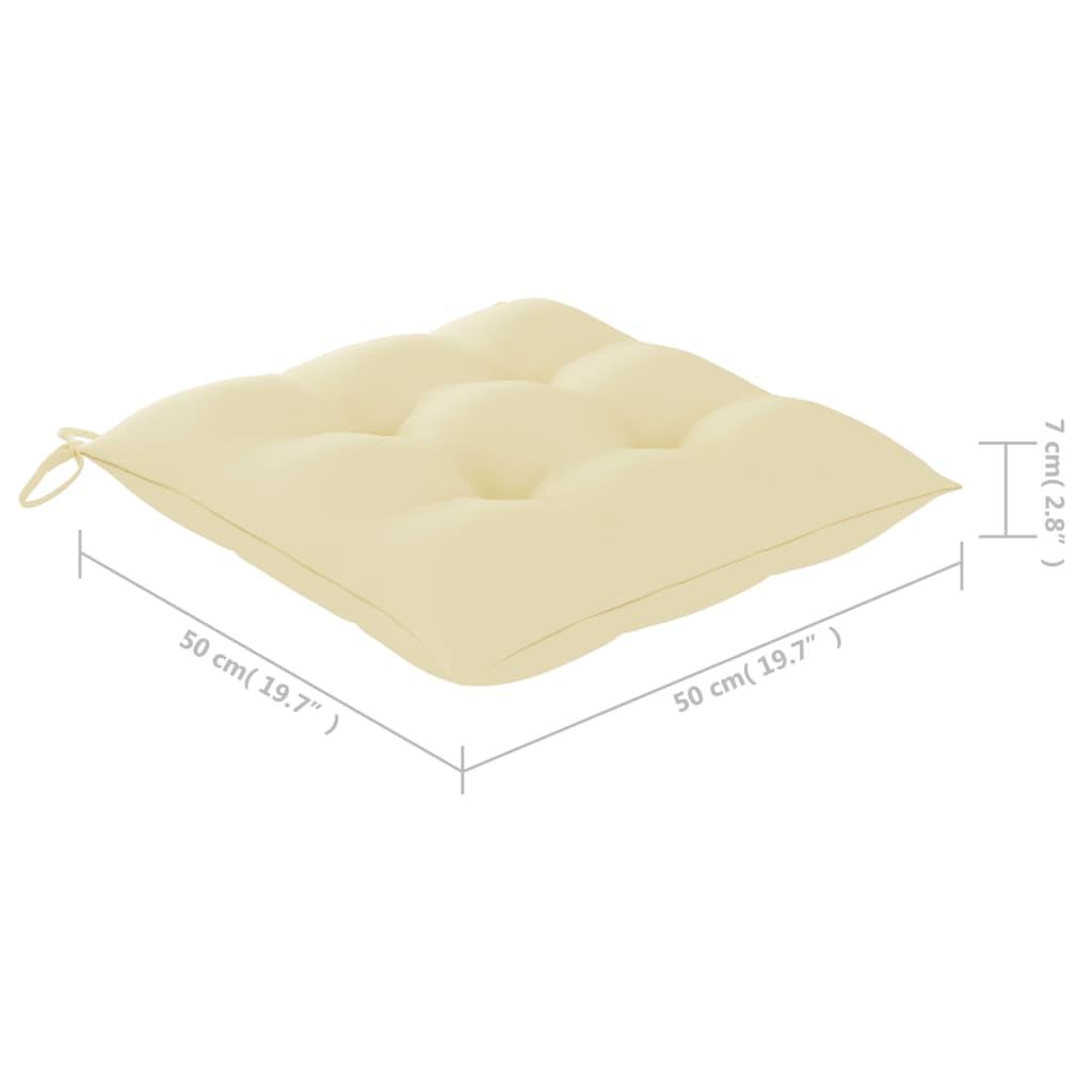 Outdoor Dining Chairs 6 pcs with Cushions Solid Acacia Wood