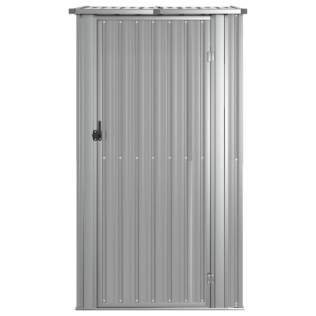 Garden Shed Grey 118.5x97x209.5 cm Galvanised Steel