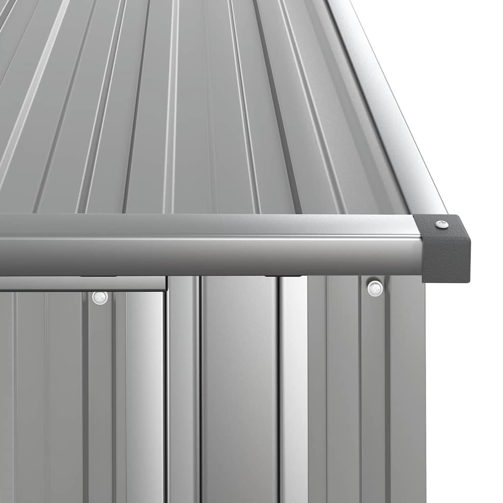 Garden Shed Grey 118.5x97x209.5 cm Galvanised Steel