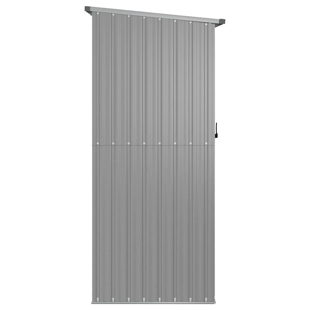 Garden Shed Grey 180.5x97x209.5 cm Galvanised Steel