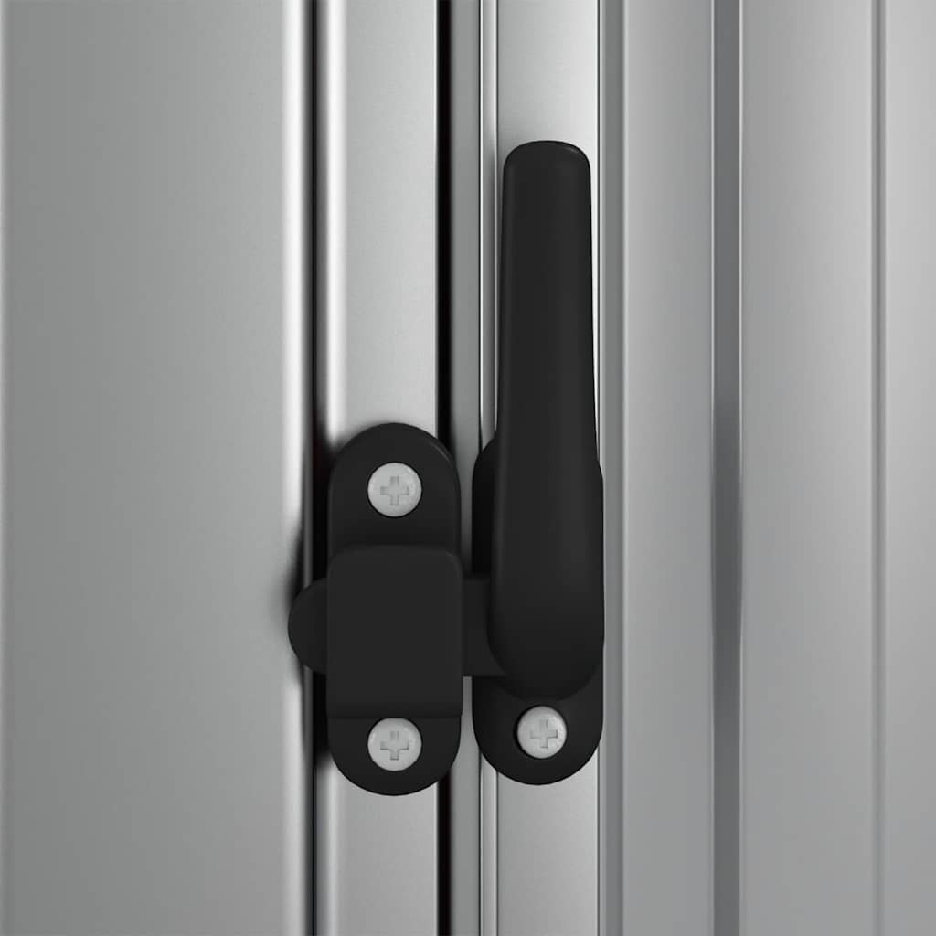 Garden Shed Grey 180.5x97x209.5 cm Galvanised Steel