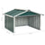 Garden Robot Lawnmower Shed 92x97x63 cm Galvanised Steel Green