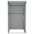 Wall-mounted Garden Shed Green 118x100x178 cm Galvanised Steel