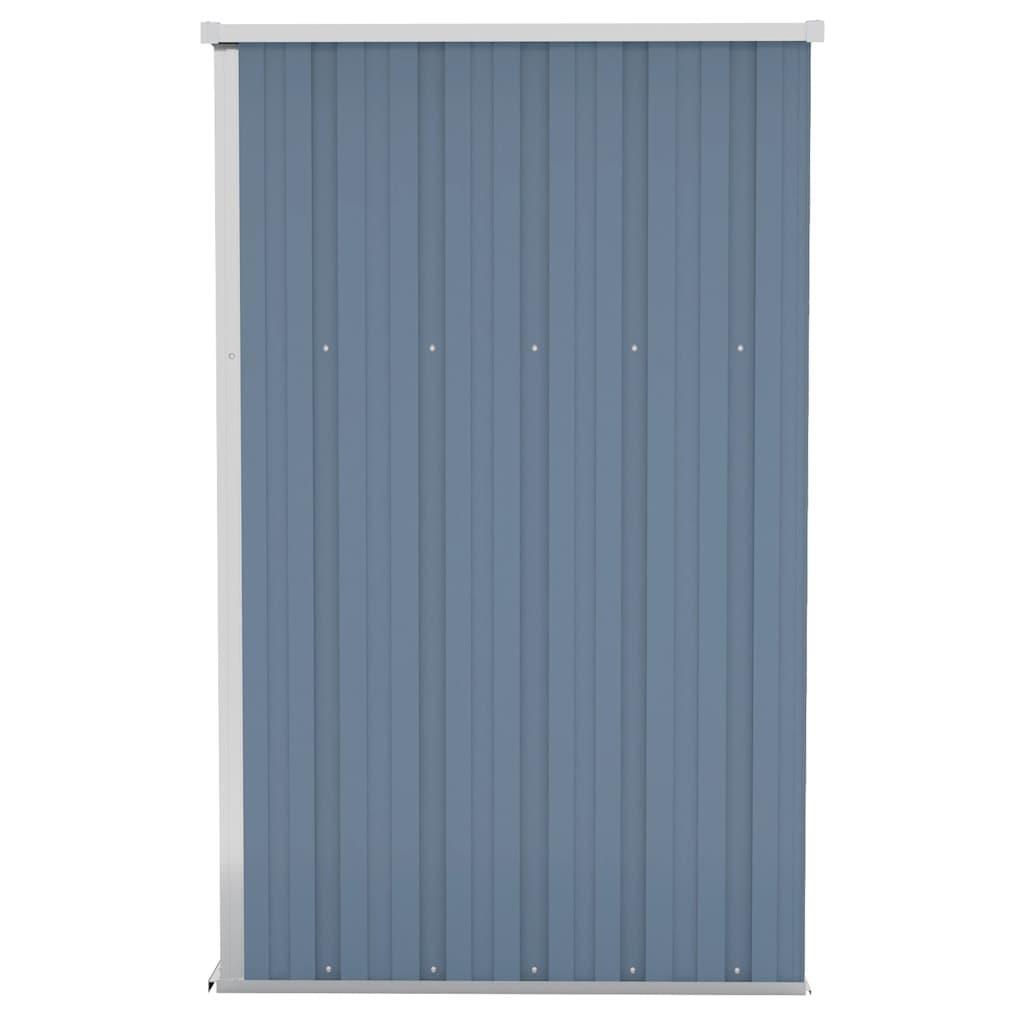 Wall-mounted Garden Shed Grey 118x100x178 cm Galvanised Steel