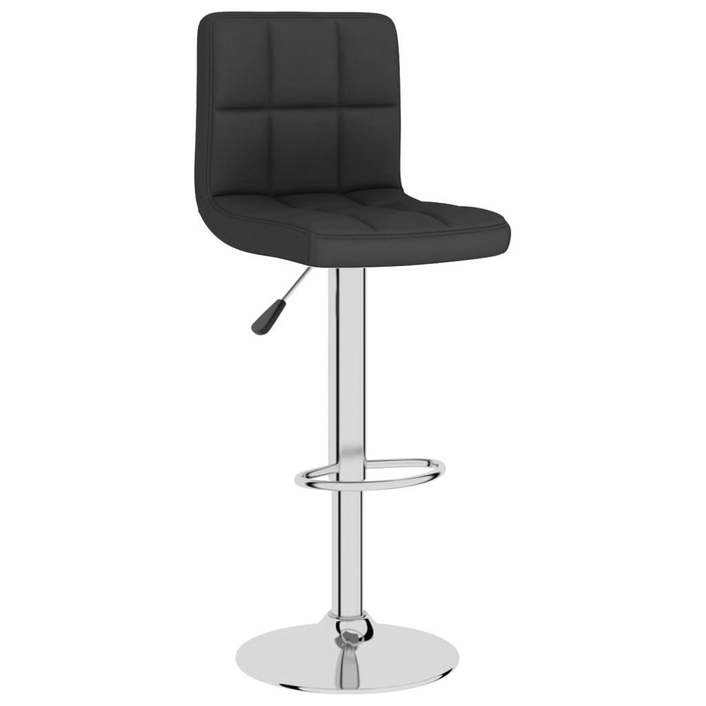 Bar Stools 2 pcs Black Fabric