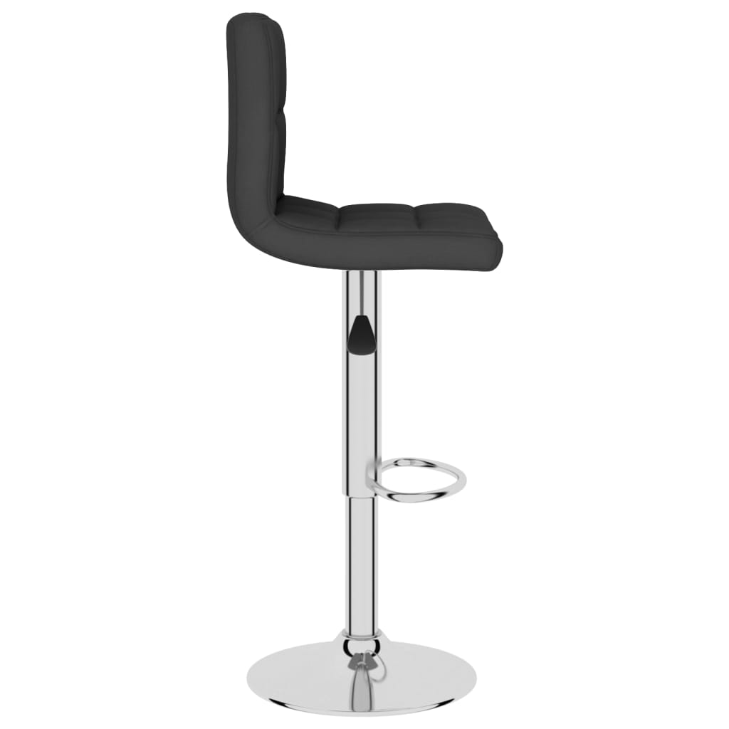 Bar Stools 2 pcs Black Fabric