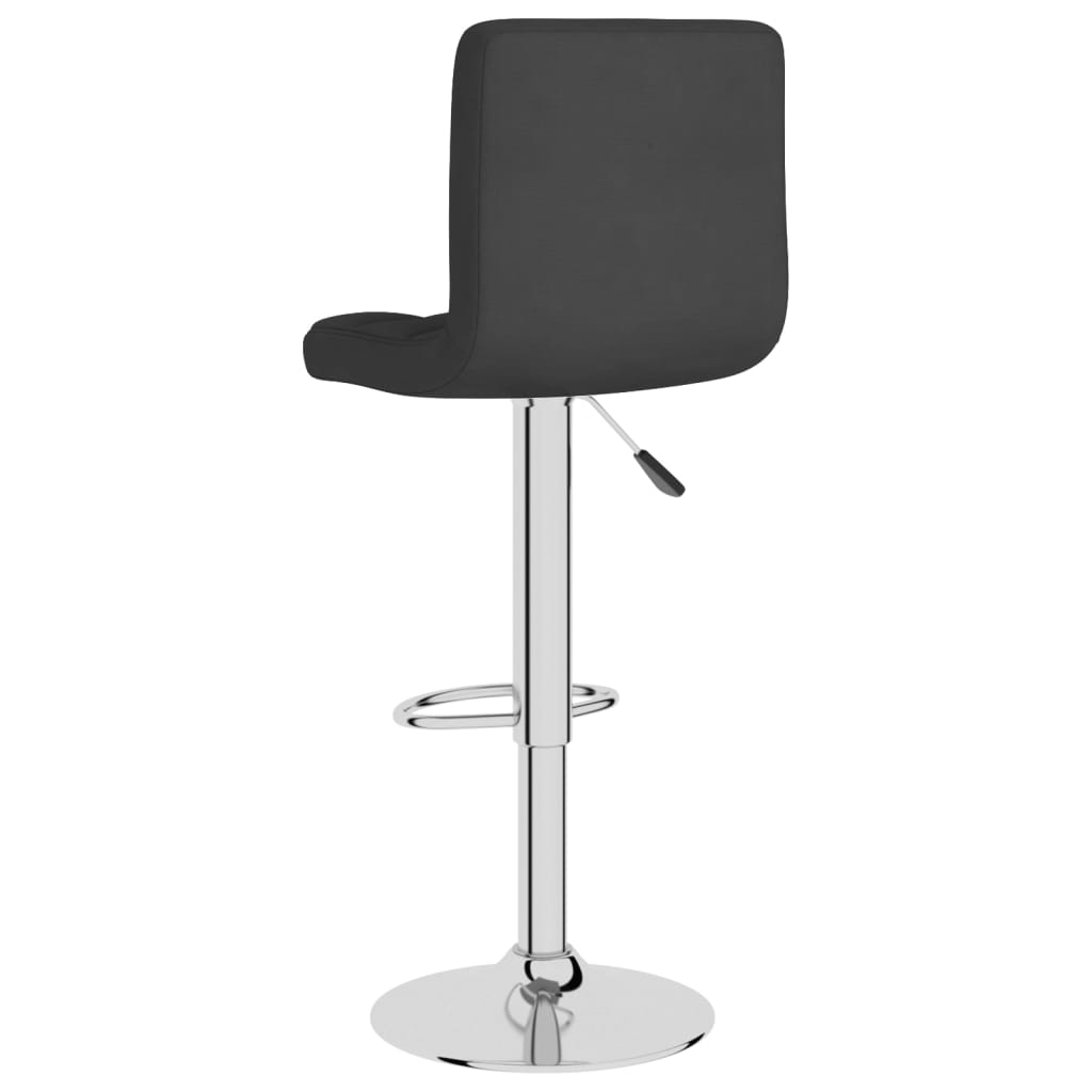 Bar Stools 2 pcs Black Fabric