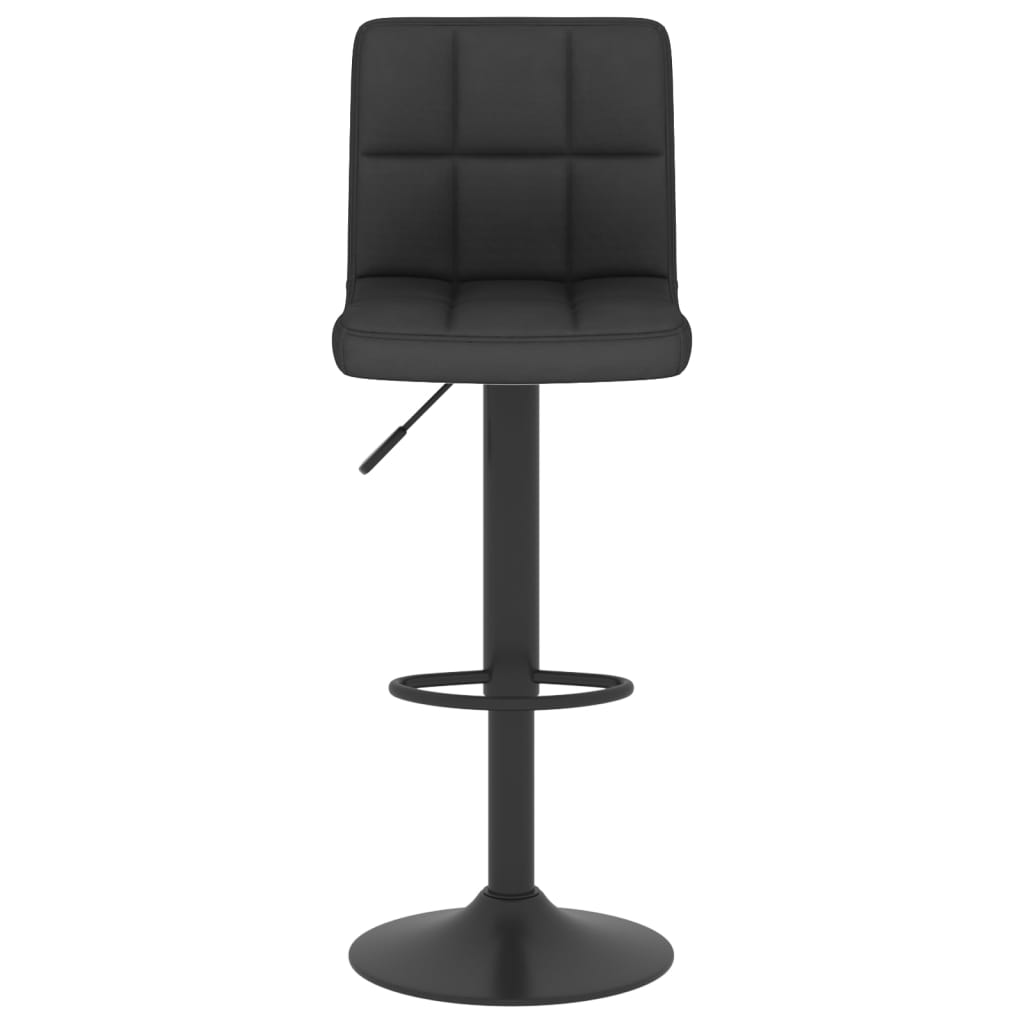 Bar Stools 2 pcs Black Fabric