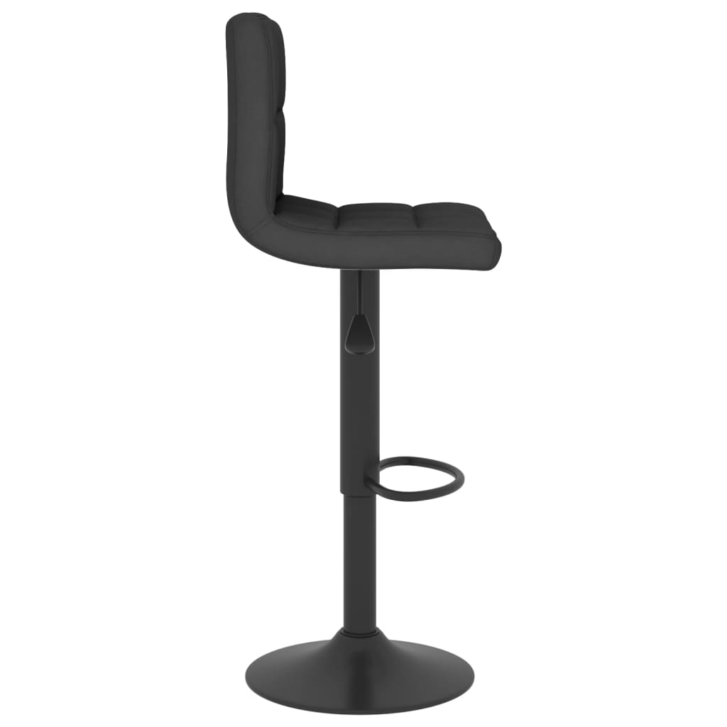 Bar Stools 2 pcs Black Fabric