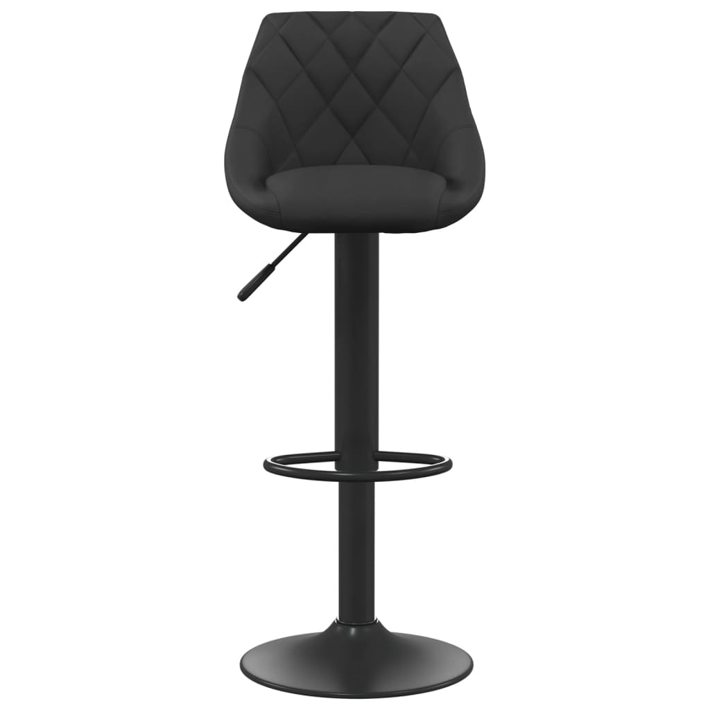 Bar Stools 2 pcs Black Velvet