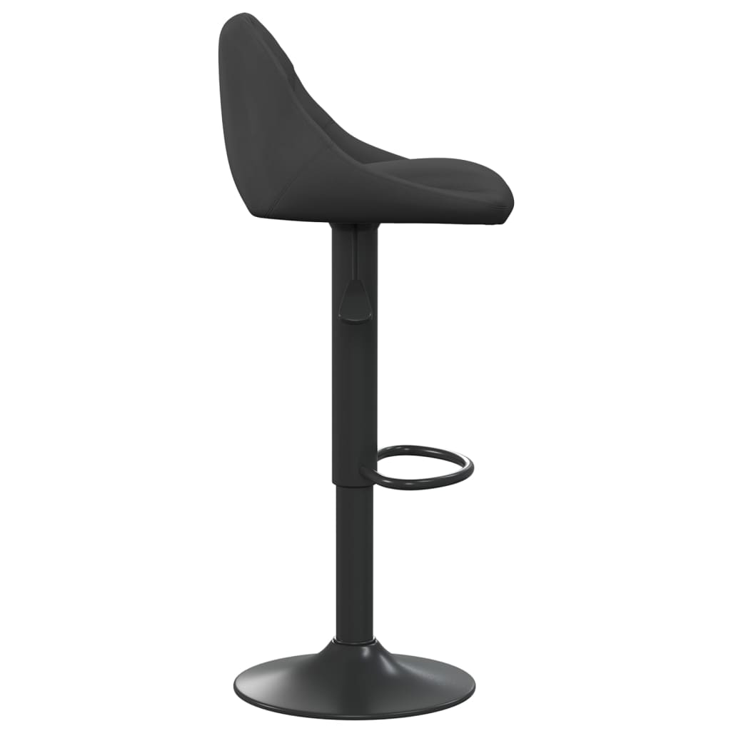 Bar Stools 2 pcs Black Velvet