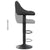 Bar Stools 2 pcs Black Velvet