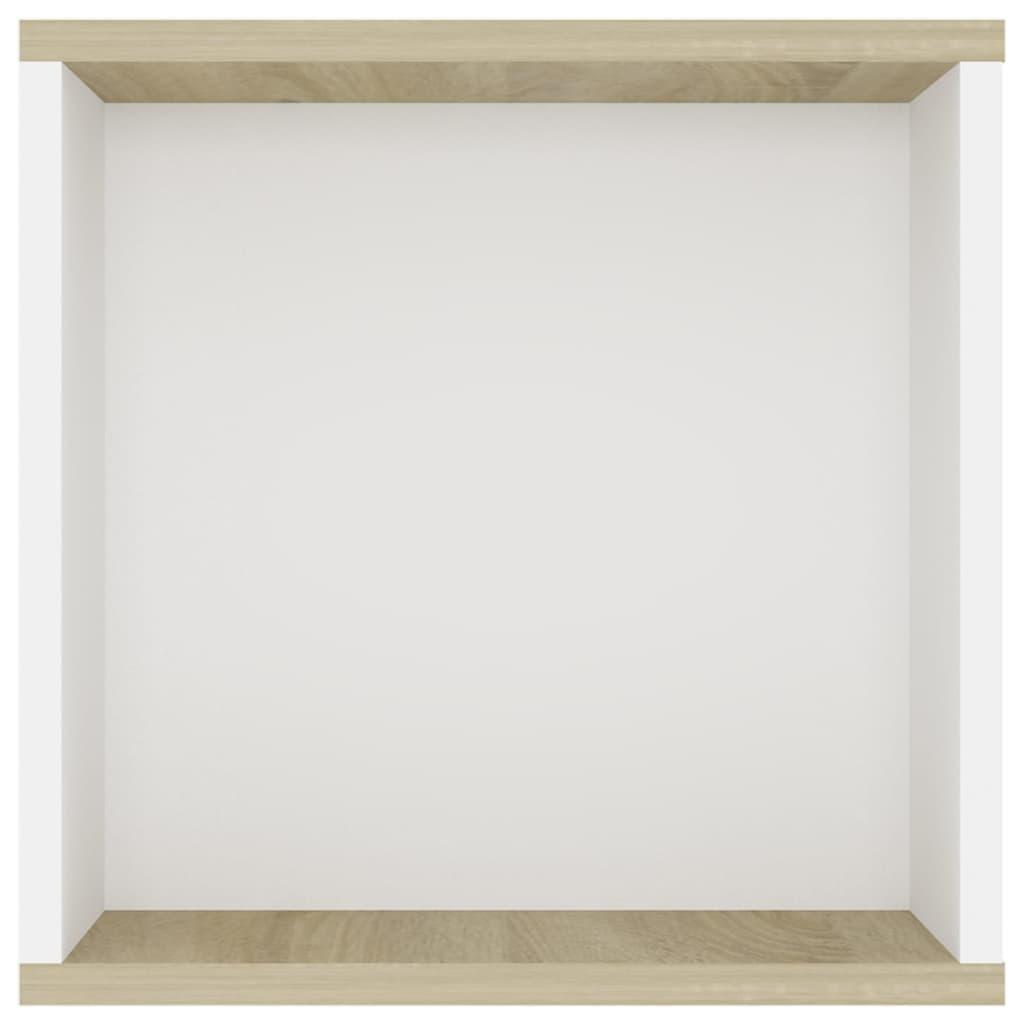 Wall-Mounted TV Cabinet White&Sonoma Oak 102x35x35cm Engineered Wood