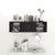 Wall Shelf High Gloss Black 102x30x29 cm Engineered Wood