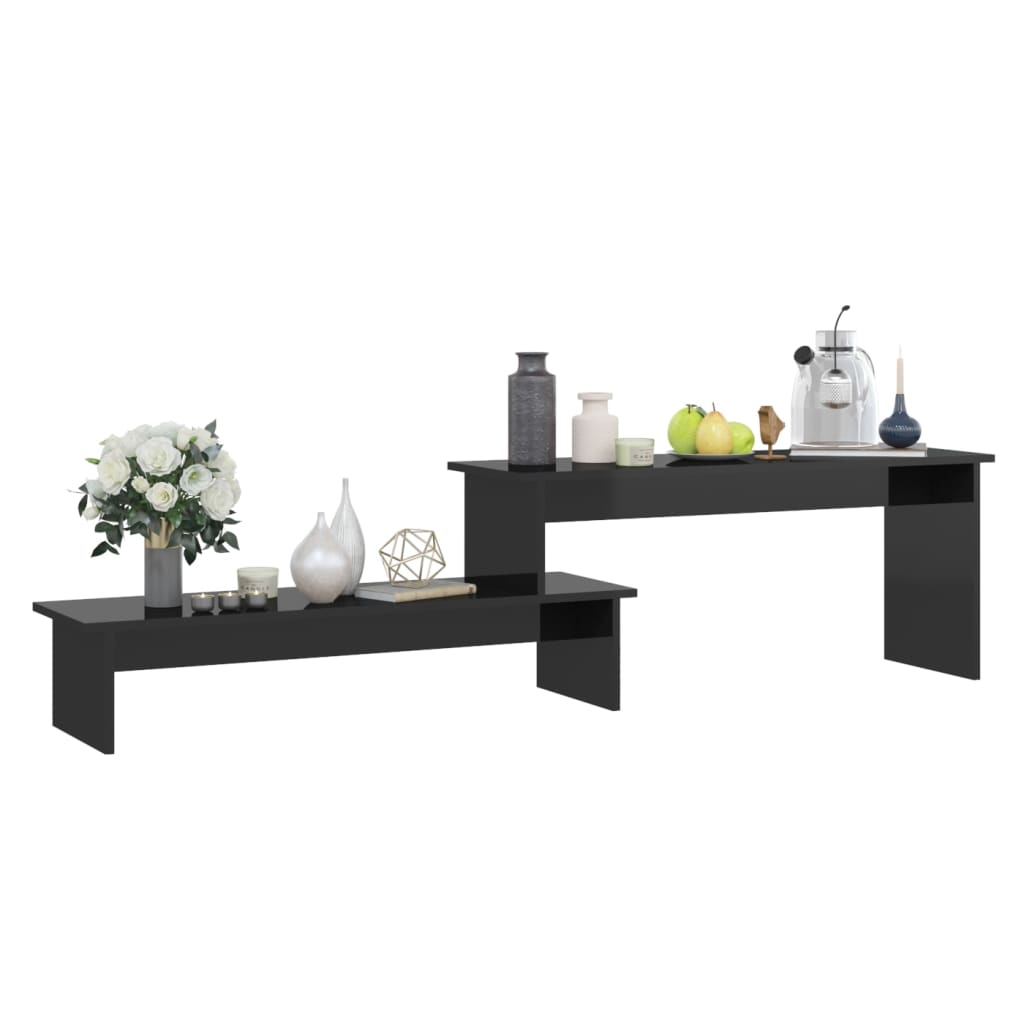 TV Cabinet High Gloss Black 180x30x43 cm Engineered Wood