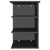 Side Cabinet High Gloss Black 35x35x55 cm Engineered Wood