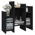 Side Cabinet Black 60x26x60 cm Engineered Wood