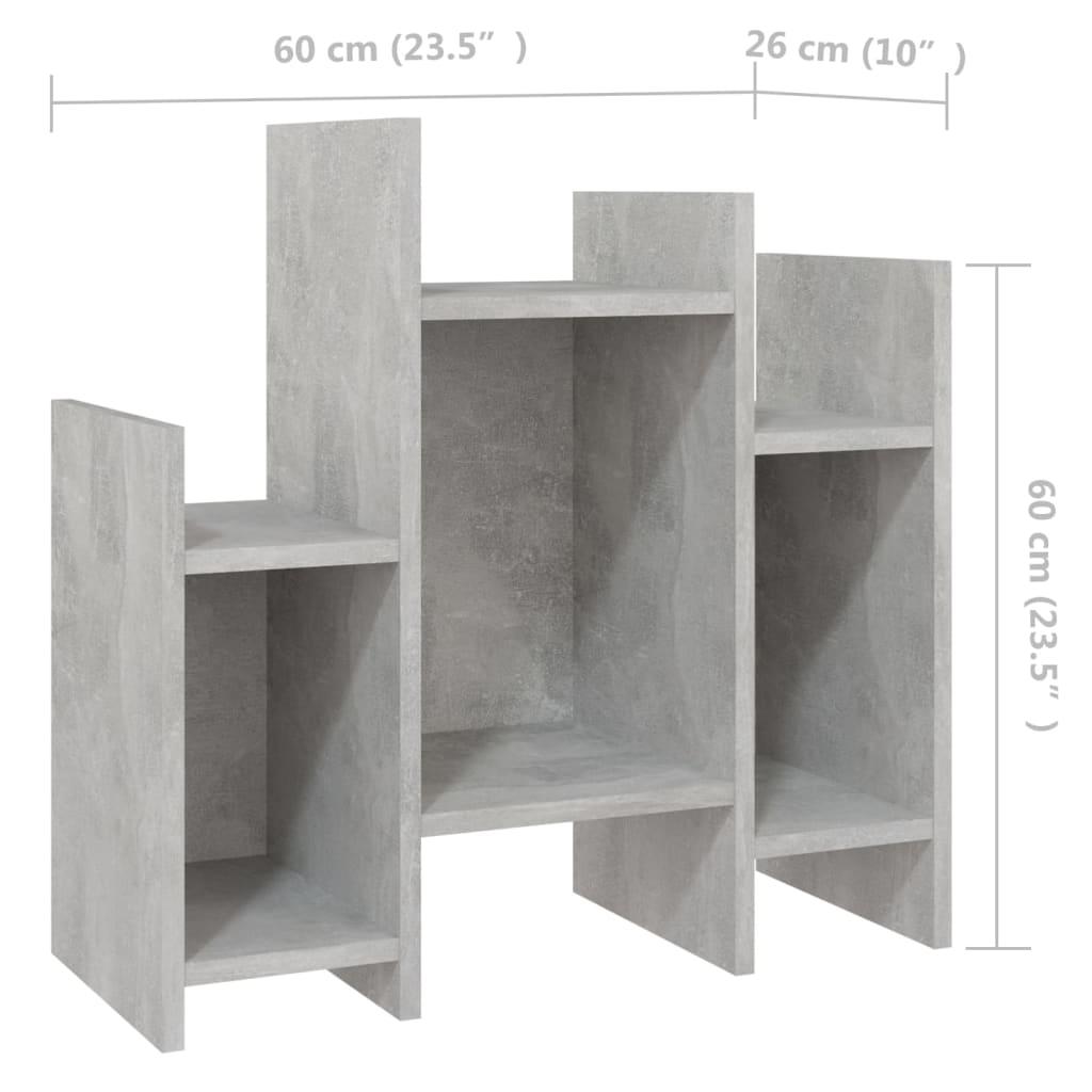 Side Cabinet Concrete Grey 60x26x60 cm Engineered Wood