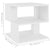 Side Table White 40x40x40 cm Engineered Wood