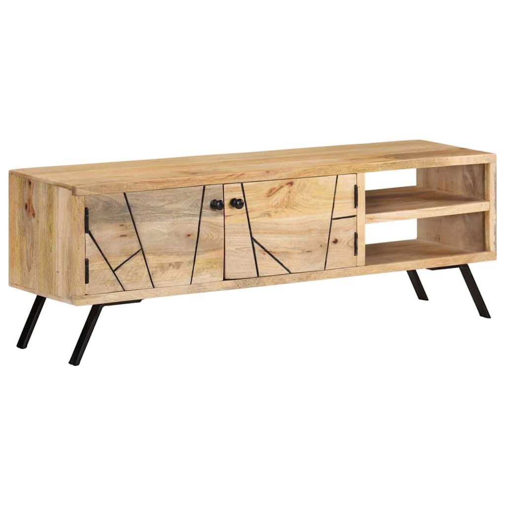TV Cabinet 110x30x40 cm Solid Mango Wood