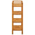 Shoe Rack with 4 Shelves 50x27x80 cm Solid Oak Wood