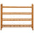 Shoe Rack with 4 Shelves 100x27x80 cm Solid Oak Wood