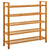 Shoe Rack with 5 Shelves 100x27x100 cm Solid Oak Wood