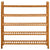 Shoe Rack with 5 Shelves 100x27x100 cm Solid Oak Wood