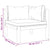 Corner Sofas 2 pcs with Cream White Cushions Solid Acacia Wood