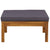 3 Piece Garden Lounge Set with Dark Grey Cushions Acacia Wood