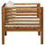 Garden Chair with Cream White Cushions Solid Acacia Wood