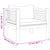 Garden Chair with Cream White Cushions Solid Acacia Wood
