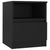 Bed Cabinets 2 pcs Black 40x40x50 cm Engineered Wood