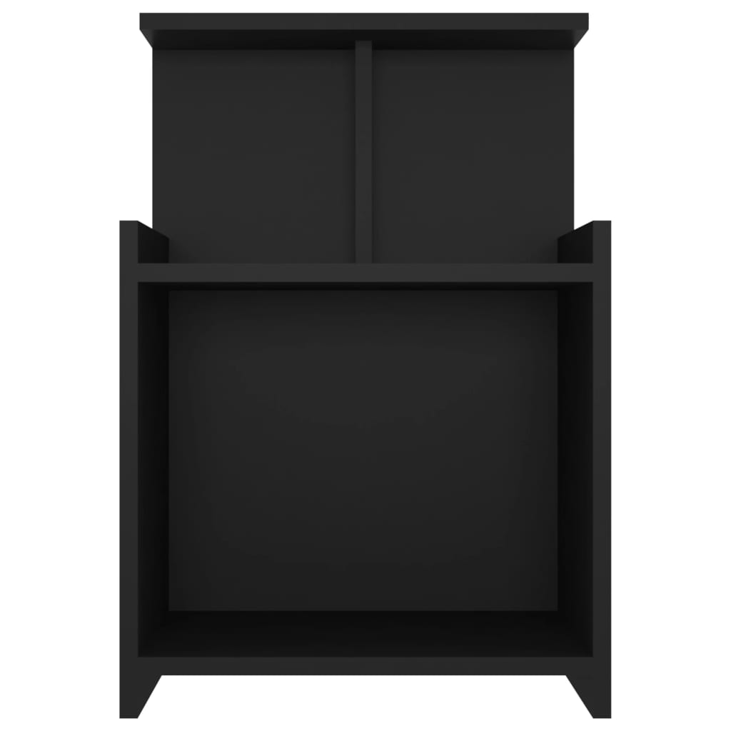 Bed Cabinet Black 40x35x60 cm Engineered Wood