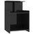 Bed Cabinet High Gloss Black 40x35x60 cm Engineered Wood