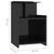 Bed Cabinet High Gloss Black 40x35x60 cm Engineered Wood