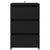 Bed Cabinet Black 40x35x62.5 cm Engineered Wood