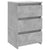 Bed Cabinets 2 pcs Concrete Grey 40x35x62.5 cm Engineered Wood