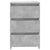 Bed Cabinets 2 pcs Concrete Grey 40x35x62.5 cm Engineered Wood