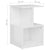 Bedside Cabinets 2 pcs High Gloss White 35x35x55 cm Engineered Wood