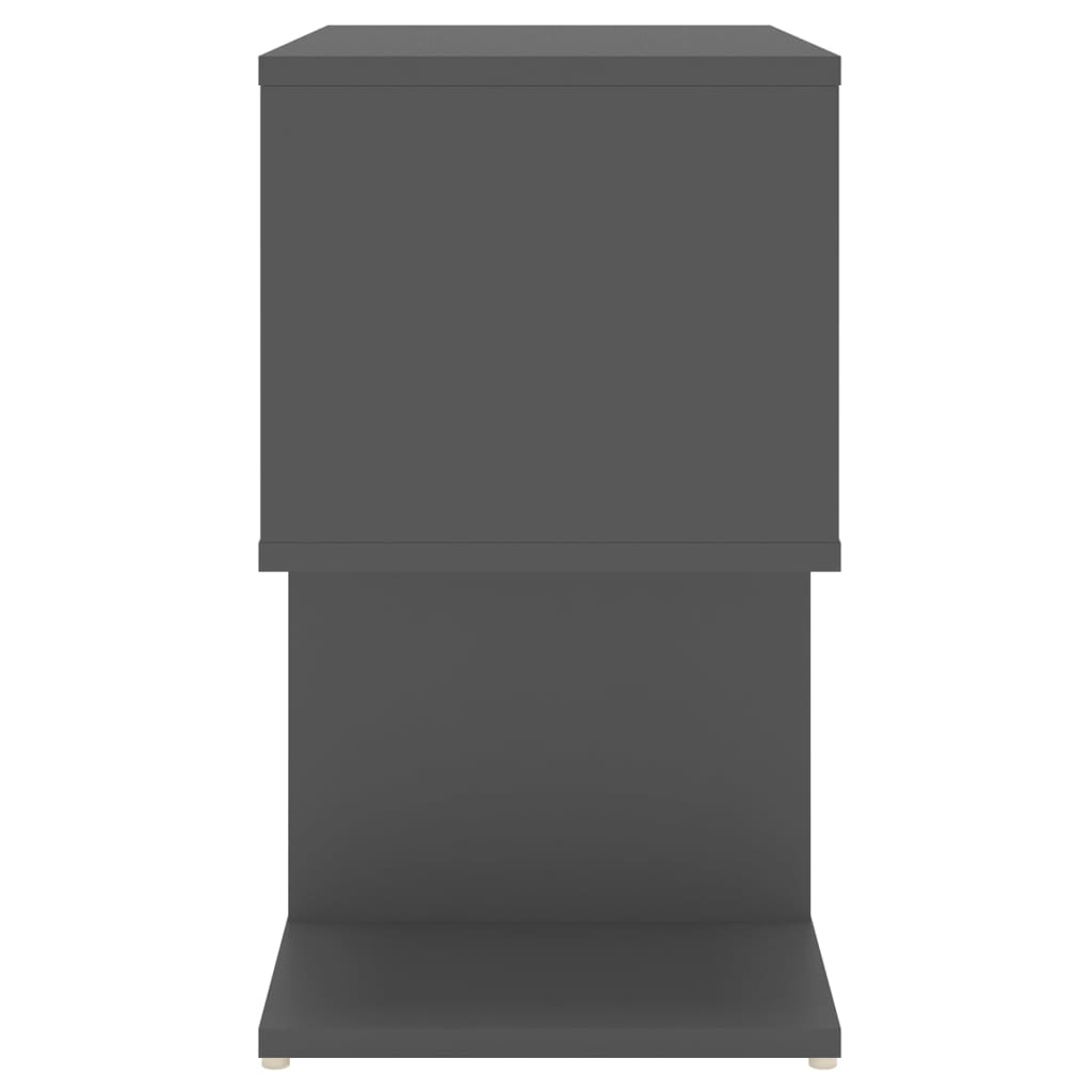 Bedside Cabinets 2 pcs Grey 50x30x51.5 cm Engineered Wood