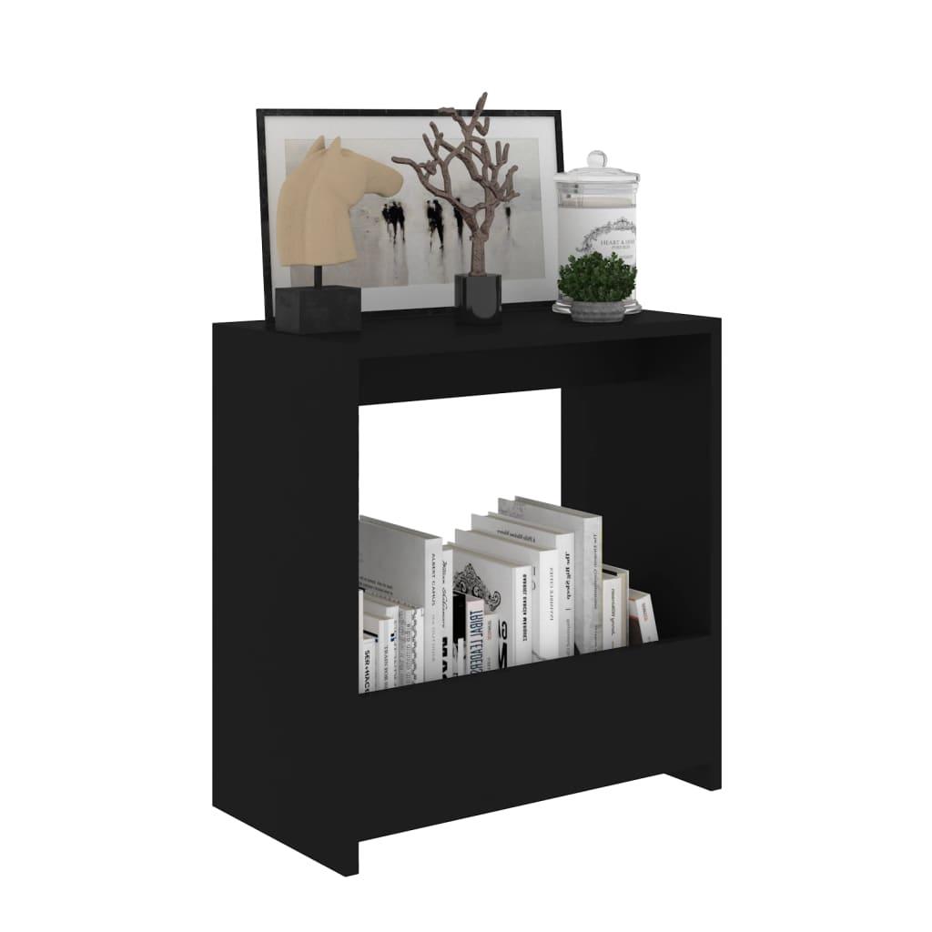 Side Table Black 50x26x50 cm Engineered Wood