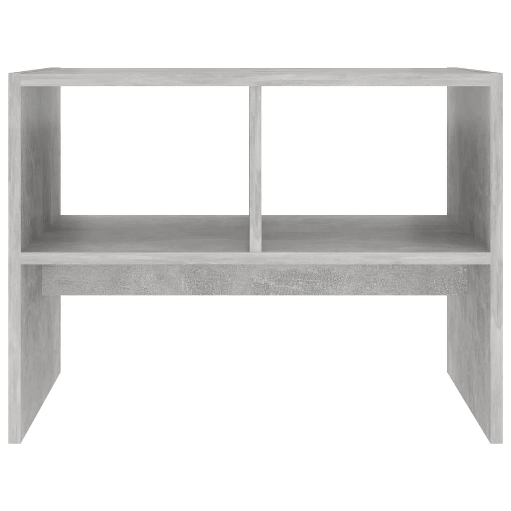 Side Table Concrete Grey 60x40x45 cm Engineered Wood