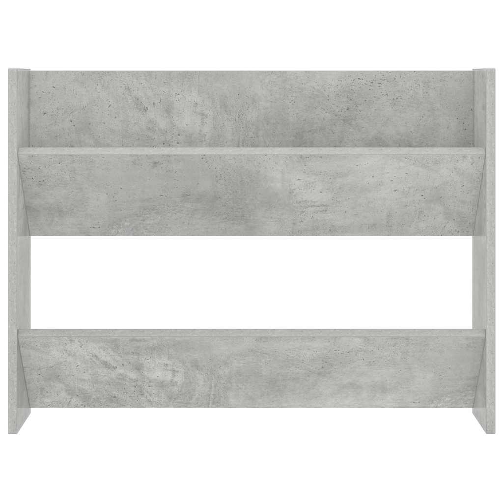 Wall Shoe Cabinet Concrete Grey 80x18x60 cm Engineered Wood