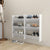 Wall Shoe Cabinets 2 pcs High Gloss White 60x18x90cm Engineered Wood