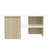 Coffee Table White and Sonoma Oak 90x60x46.5 cm Engineered Wood