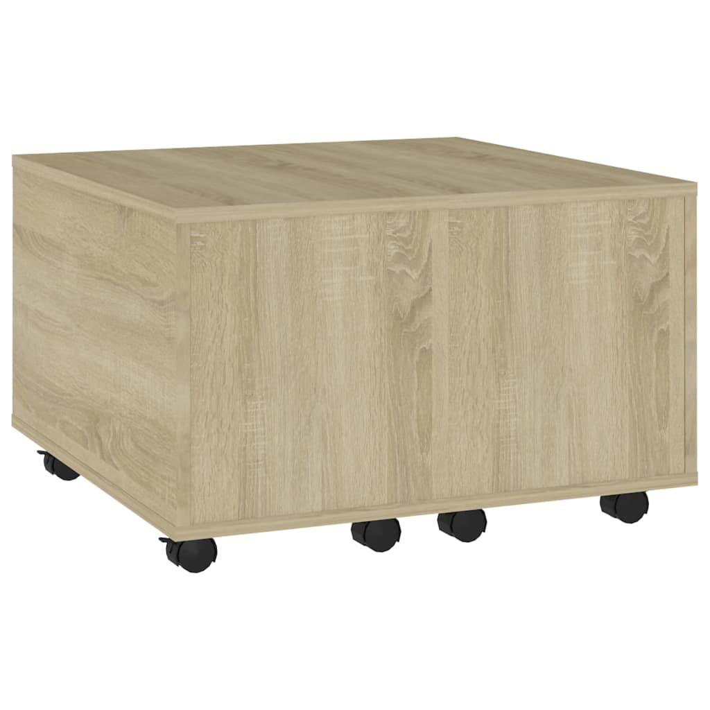 Coffee Table Sonoma Oak 60x60x38 cm Engineered Wood