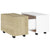 Coffee Table White and Sonoma Oak 60x60x38 cm Engineered Wood