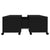Coffee Table Black 75x75x38 cm Engineered Wood