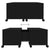 Coffee Table Black 75x75x38 cm Engineered Wood
